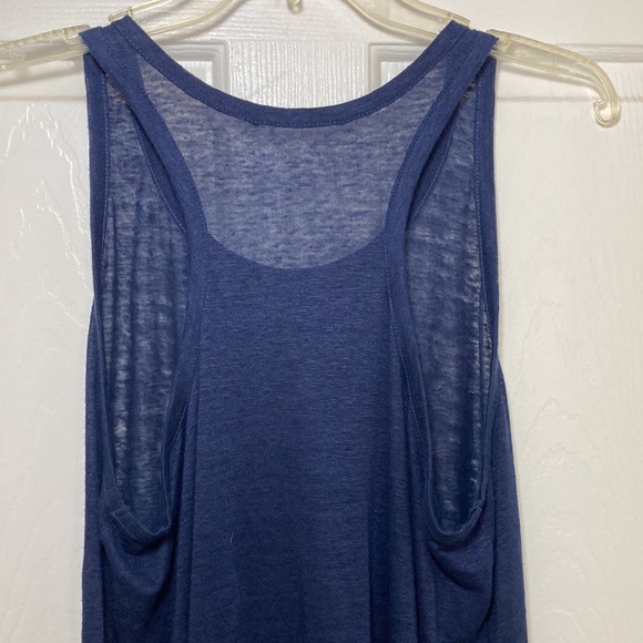 TJX Europe Women’s Navy Blue 100% Linen Tank Top - Picture 4 of 5